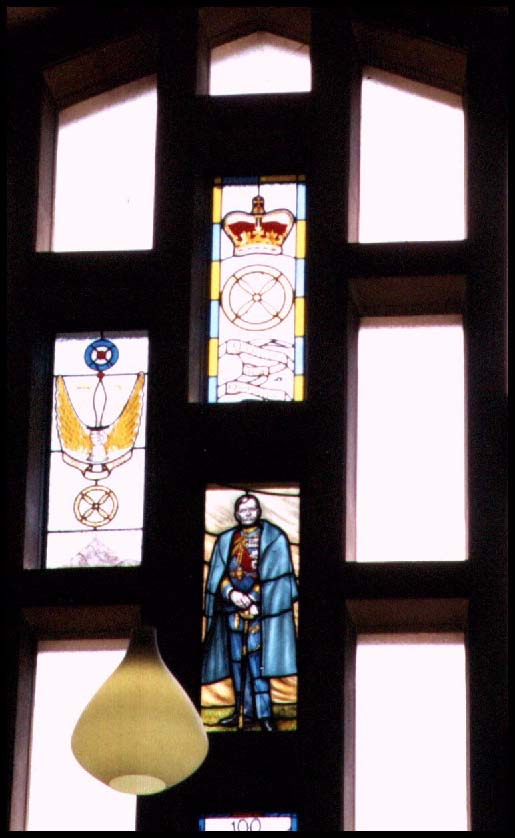 The Stained Glass Window - St George's Chapel  (Photo courtesy of Alf Banyard)
